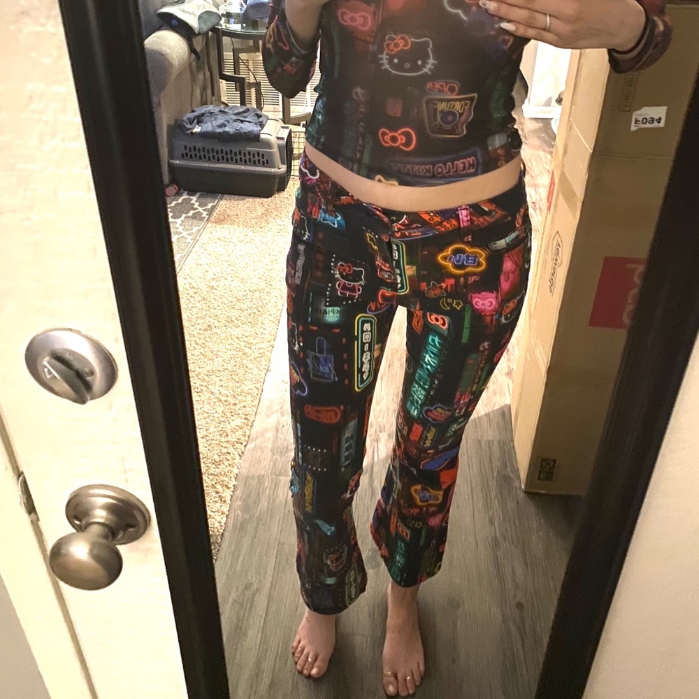 Dolls kill x Hello Kitty Pixel City Pants